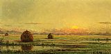 Martin Johnson Heade Sunset - A Sketch painting